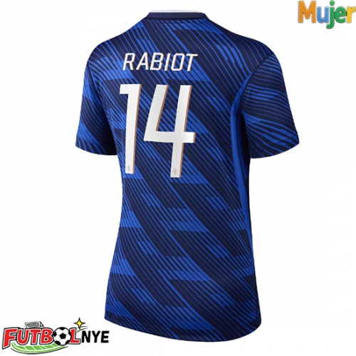 Camiseta Francia Adrien Rabiot #14 Primera Equipación para mujer Mundial 2026 manga corta